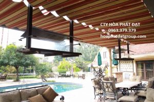 Báo giá lắp đặt mái hiên mái xếp bạt kéo di động tại bắc cạn