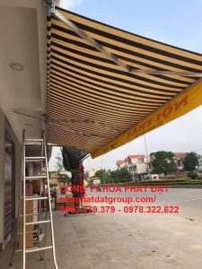 Báo giá lắp đặt mái hiên mái xếp bạt kéo di động tại hóc môn
