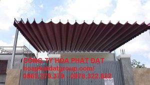 Báo giá lắp đặt mái hiên mái xếp bạt kéo di động tại nhơn trạch