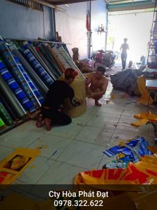 Báo giá cung cấp bạt che nắng may ép vải bạt mái che giá rẻ tại Long An