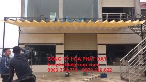 Báo giá lắp đặt mái hiên mái xếp bạt kéo di động tại gia lâm