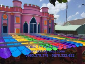 mái che di động sân trường