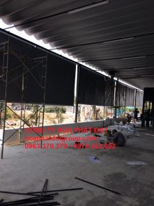 Báo giá lắp đặt mái hiên mái xếp bạt kéo di động tại phú giáo