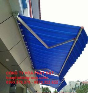 Báo giá lắp đặt mái hiên mái xếp bạt kéo di động tại long khánh