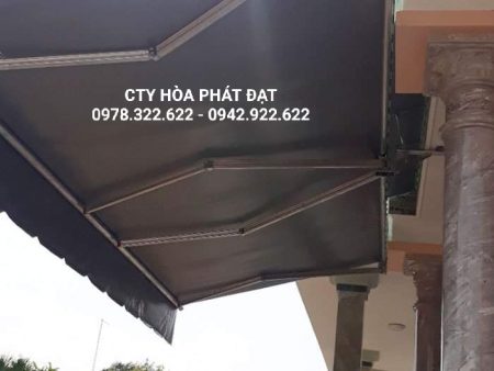 Báo giá lắp đặt mái hiên mái xếp bạt kéo di động tại trảng bom