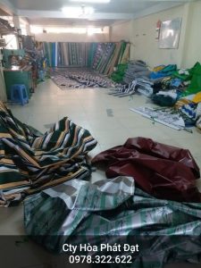 Báo giá cung cấp bạt che nắng may ép vải bạt mái che giá rẻ tại TP Điện Biên Phủ