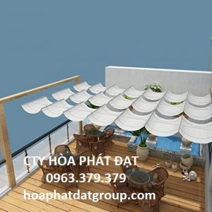 Báo giá lắp đặt mái hiên mái xếp bạt kéo di động tại hà giang