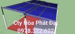 Báo giá lắp đặt mái hiên mái xếp bạt kéo di động tại chương mỹ